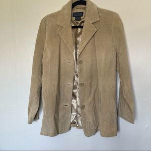Shaver Lake Genuine Leather Jacket Light Tan Western Business Coat
